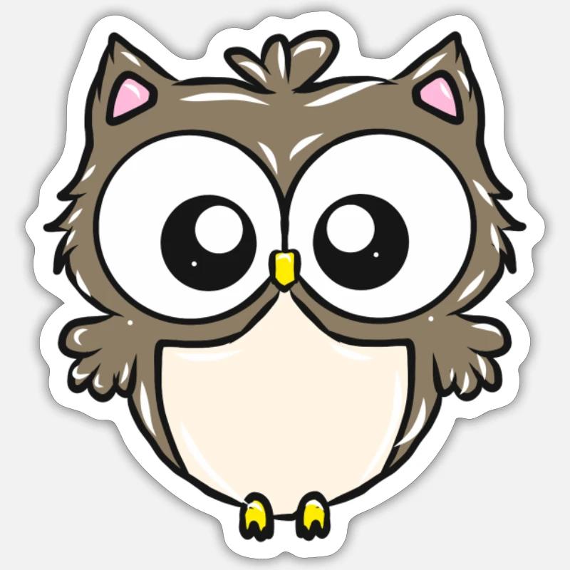 Kulleraugen Eulenheld Sticker Größe S (10 x 10 cm)