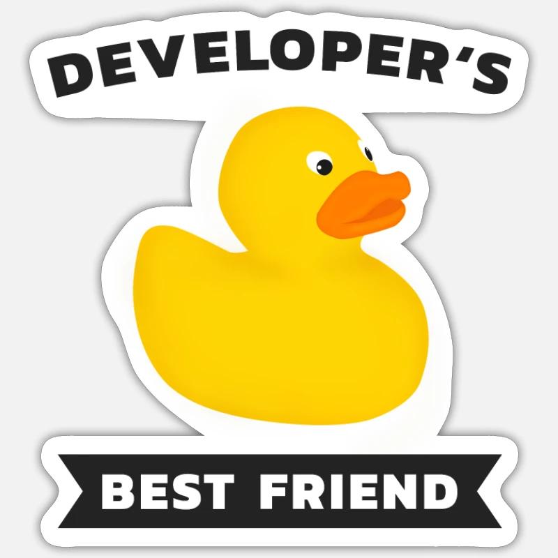Programmer Best Rubber Duck Duck Sticker size S (10 x 10 cm)