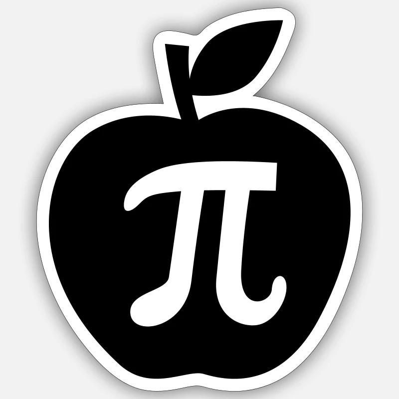 pi - Sticker Größe S (10 x 10 cm) - Mattweiß
