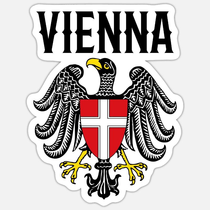 Vienna - Sticker taille S (10 x 10 cm) - blanc mat