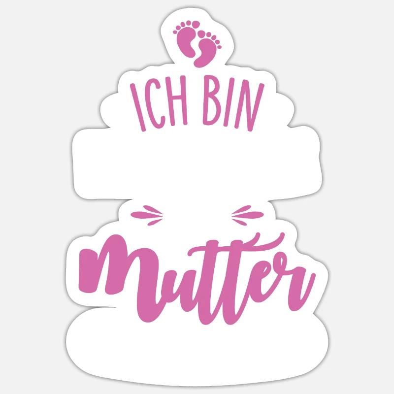 Hebamme Mutter Sticker Größe S (10 x 10 cm)