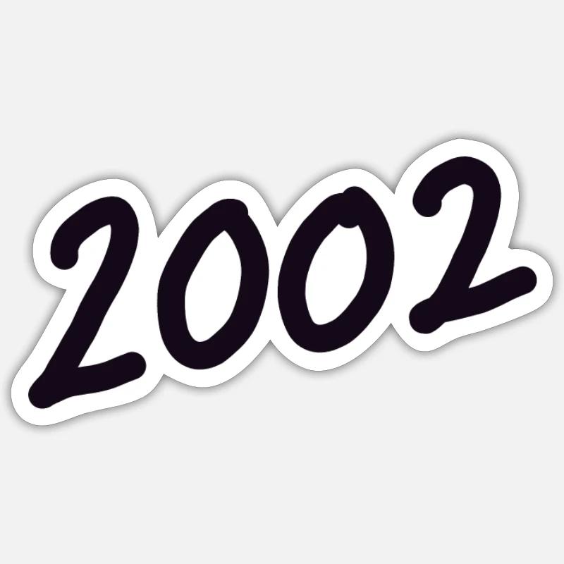 2002 - Sticker size S (10 x 10 cm) - white matte