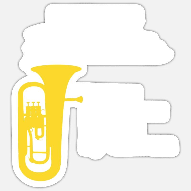 Euphonium - Dynamik eines Euphonisten Sticker Größe S (10 x 10 cm)
