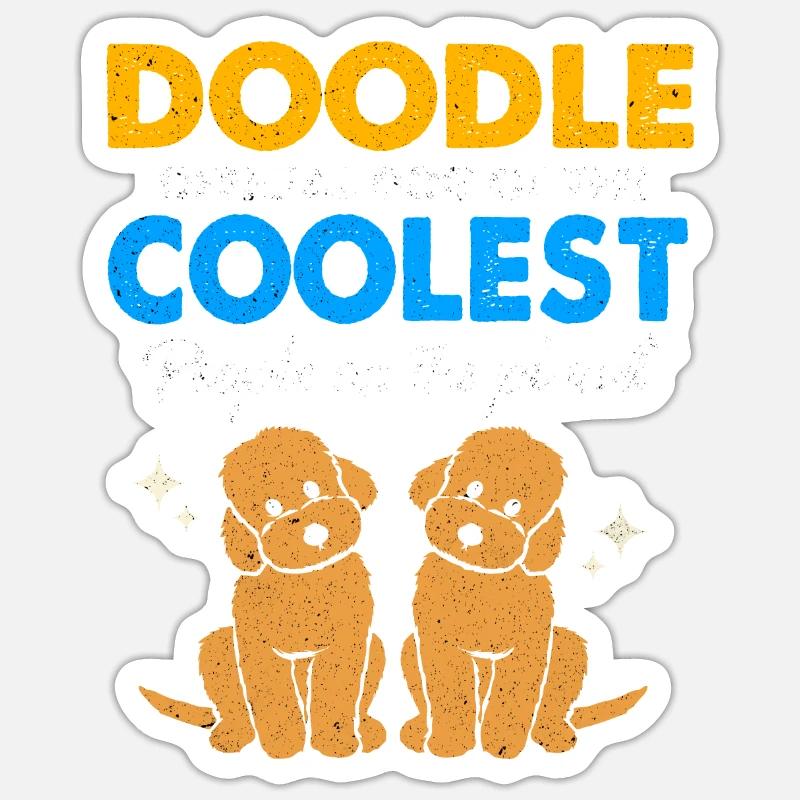 Doodle - Sticker size S (10 x 10 cm) - white matte
