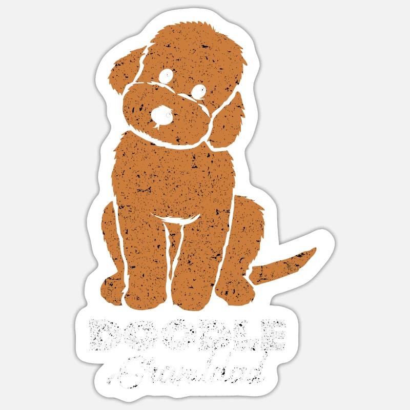 Doodle - Sticker taille S (10 x 10 cm) - blanc mat