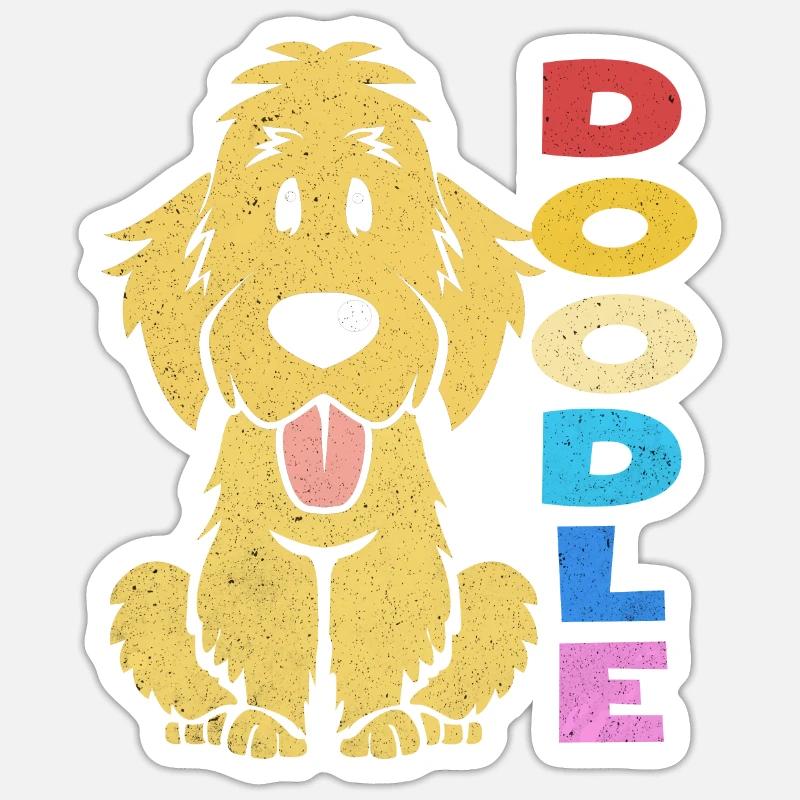 Doodle - Sticker size S (10 x 10 cm) - white matte