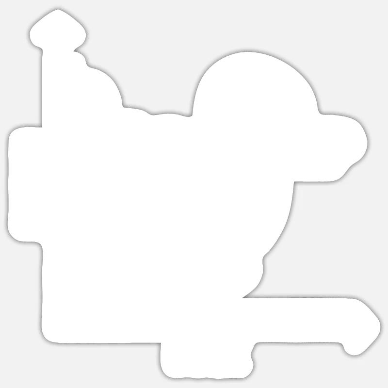 Lapin Canard Graphique Math Pun Élève Enseignant Pâques Sticker taille S (10 x 10 cm)