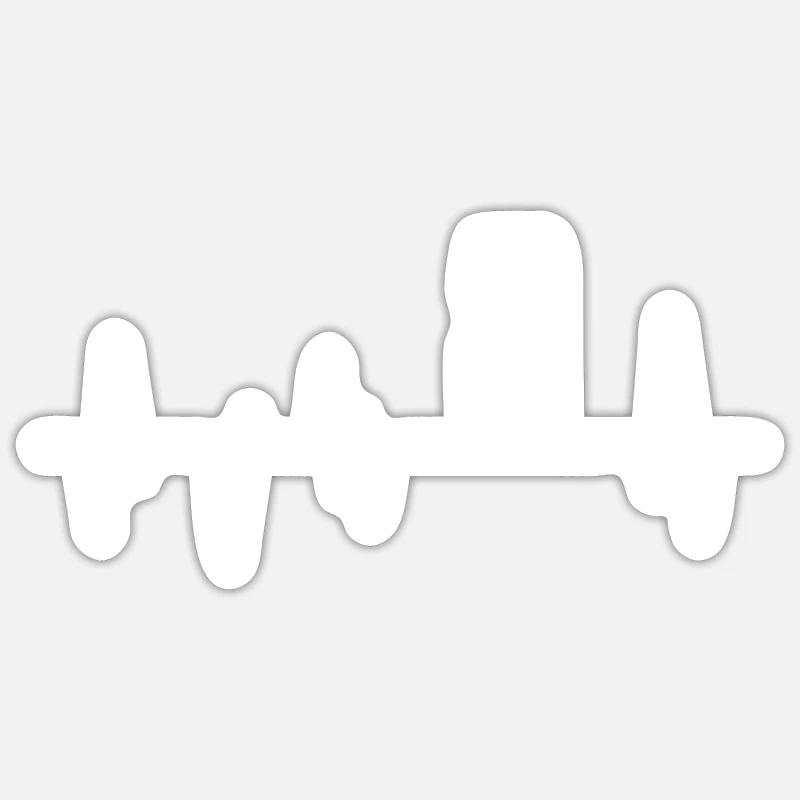 Wine - Sticker size S (10 x 10 cm) - white matte