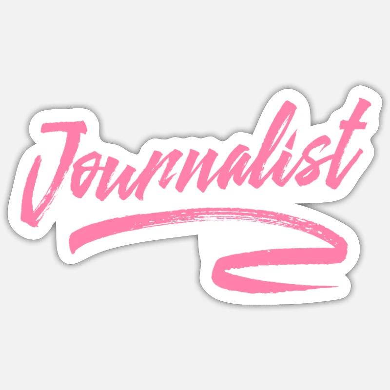 Journalismus - Sticker Größe S (10 x 10 cm) - Mattweiß