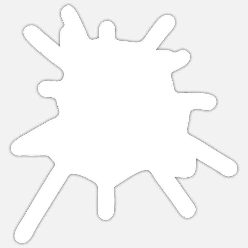 Spinne Spinnennetz - Sticker Größe S (10 x 10 cm) - Mattweiß