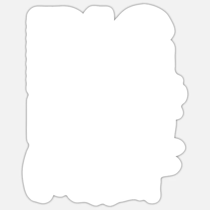 Big Bad Wolf Predator Pack Animal Isegrim Cadeau - Sticker taille S (10 x 10 cm) - blanc mat