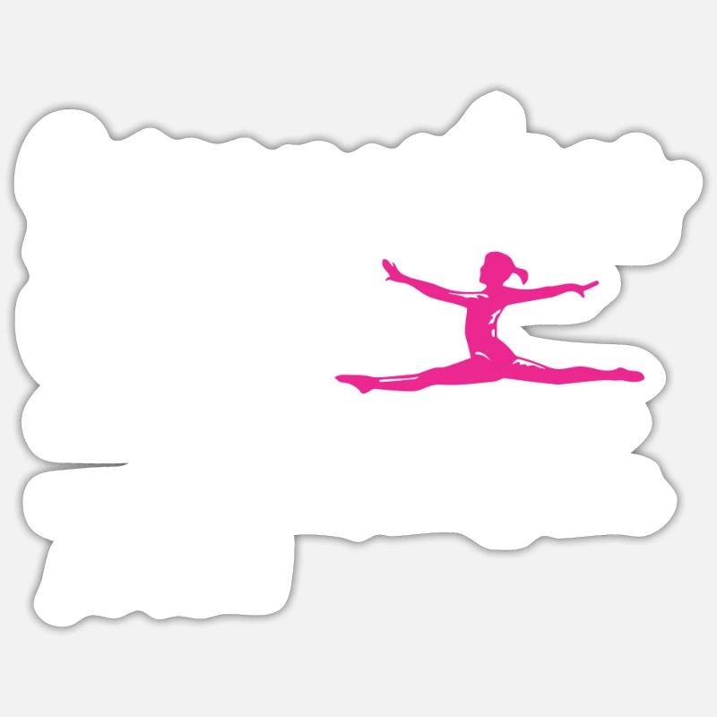 Fun Gymnastics Gymnastics Coach Miracle Worker - Sticker taille S (10 x 10 cm) - blanc mat