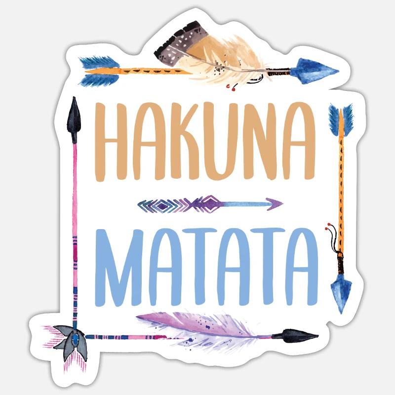 Lion King - take it easy - Sticker size S (10 x 10 cm) - white matte
