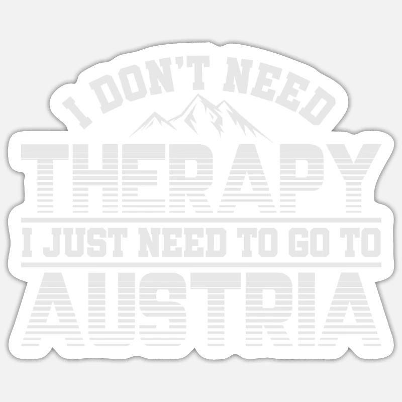 Austria - Sticker size S (10 x 10 cm) - white matte