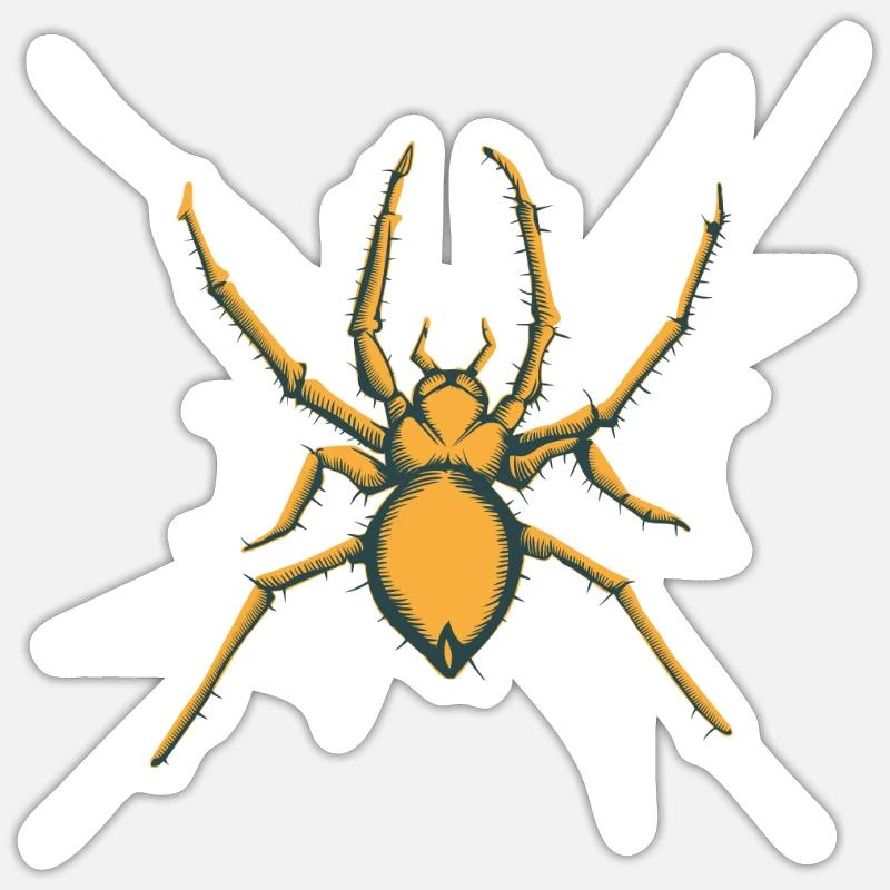 Spinne Giftige Spinne Sticker Größe S (10 x 10 cm)