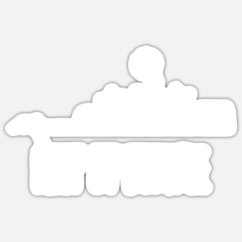 Keep it simple Surf Beach Camper Bus Geschenk Sticker Größe S (10 x 10 cm)