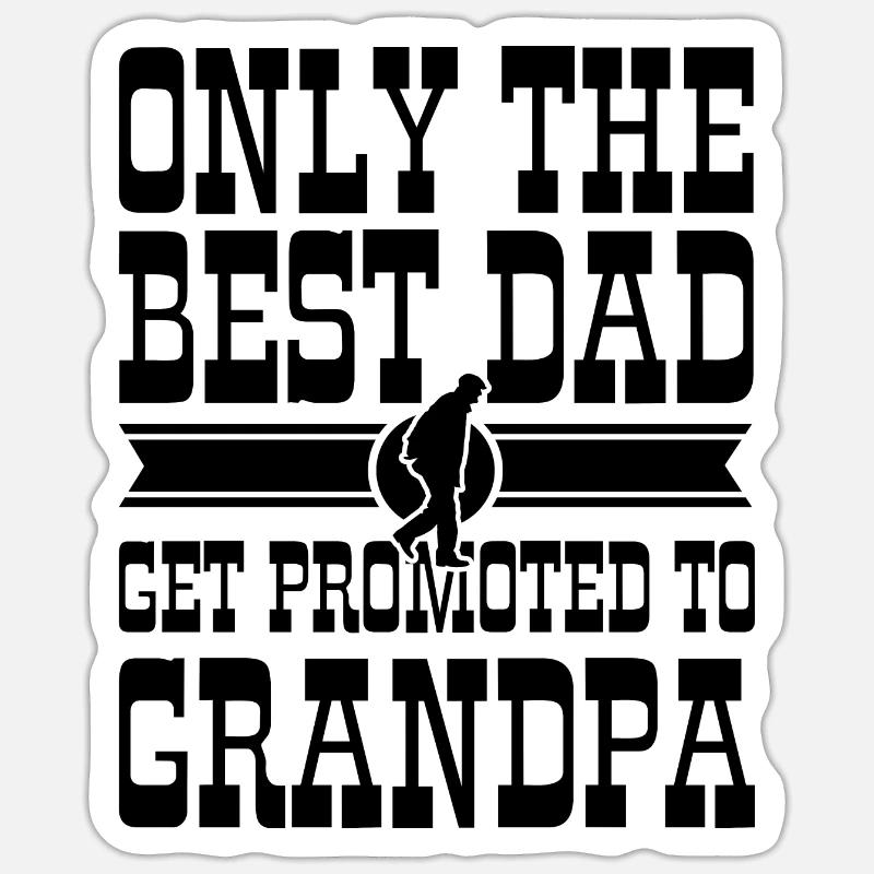 Dictons papy - Sticker taille S (10 x 10 cm) - blanc mat