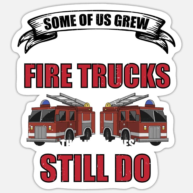 Fire brigade - Sticker size S (10 x 10 cm) - white matte