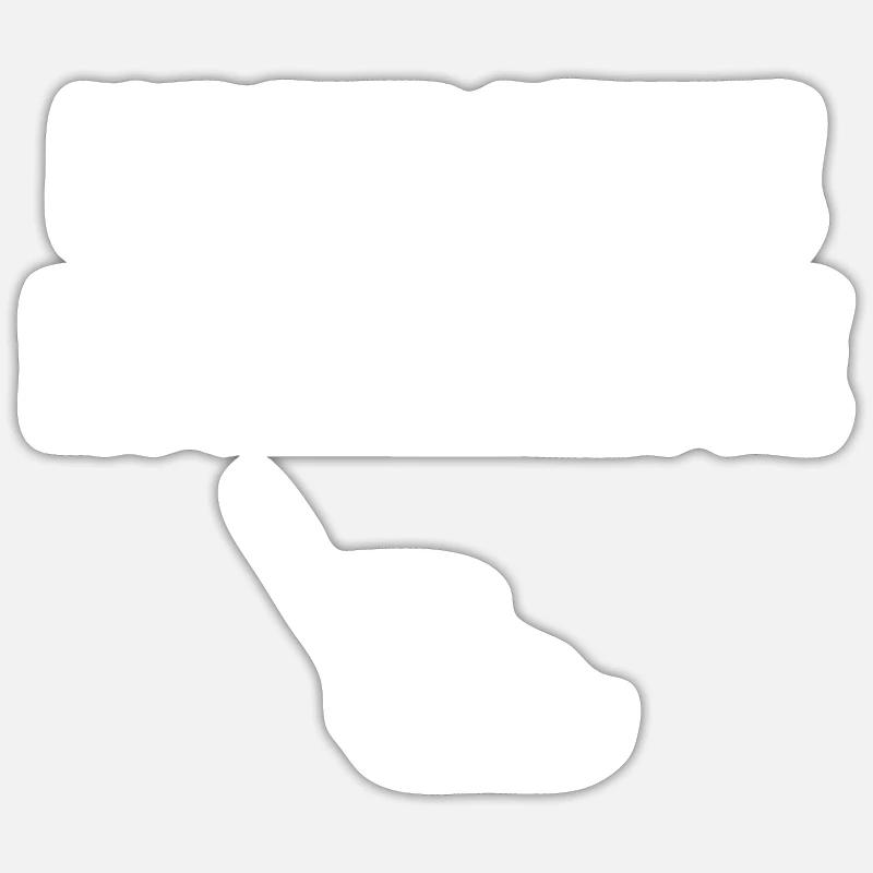 Bauarbeiter - Sticker Größe S (10 x 10 cm) - Mattweiß