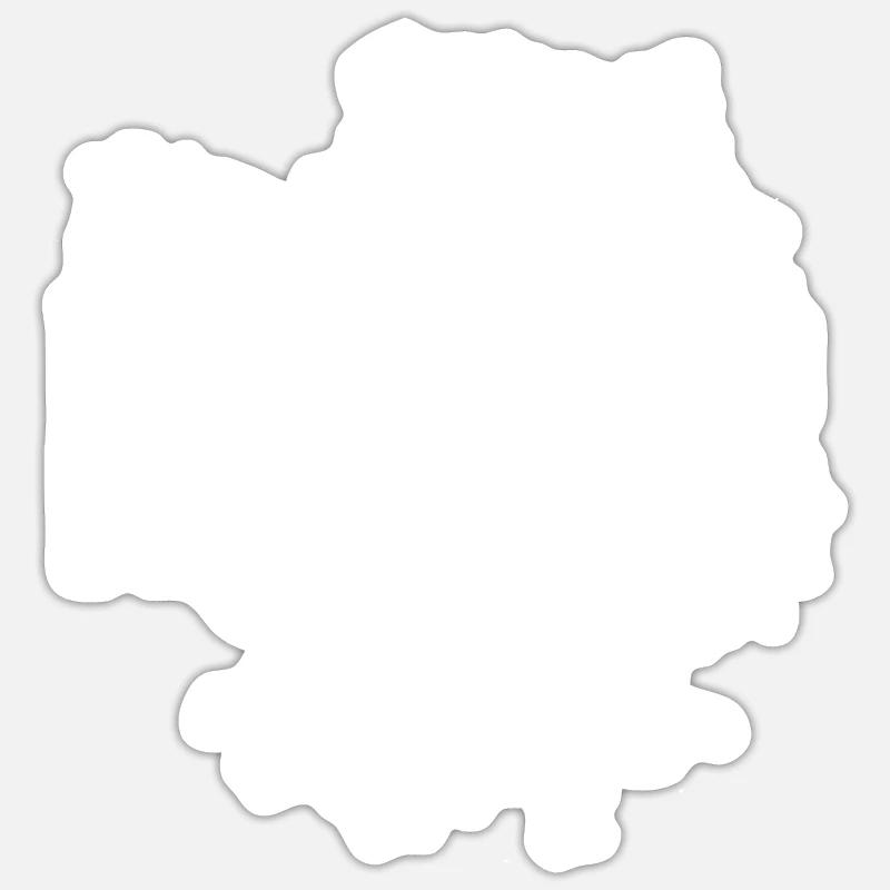 Marathon Runner - Sticker Größe S (10 x 10 cm) - Mattweiß