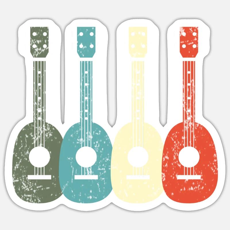 UKULELE Sticker Größe S (10 x 10 cm)