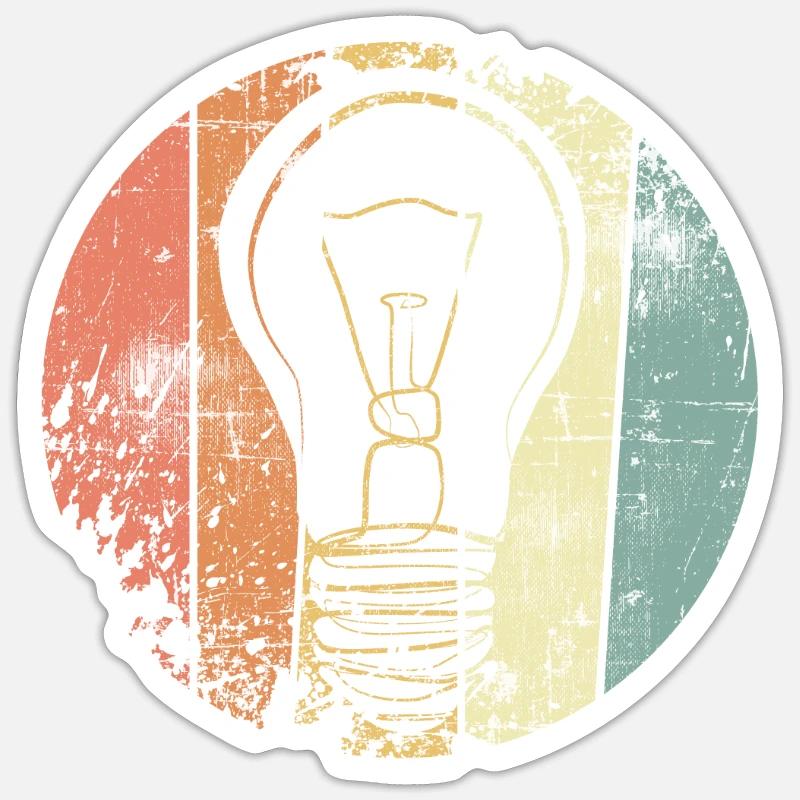 Light bulb Sticker size S (10 x 10 cm)