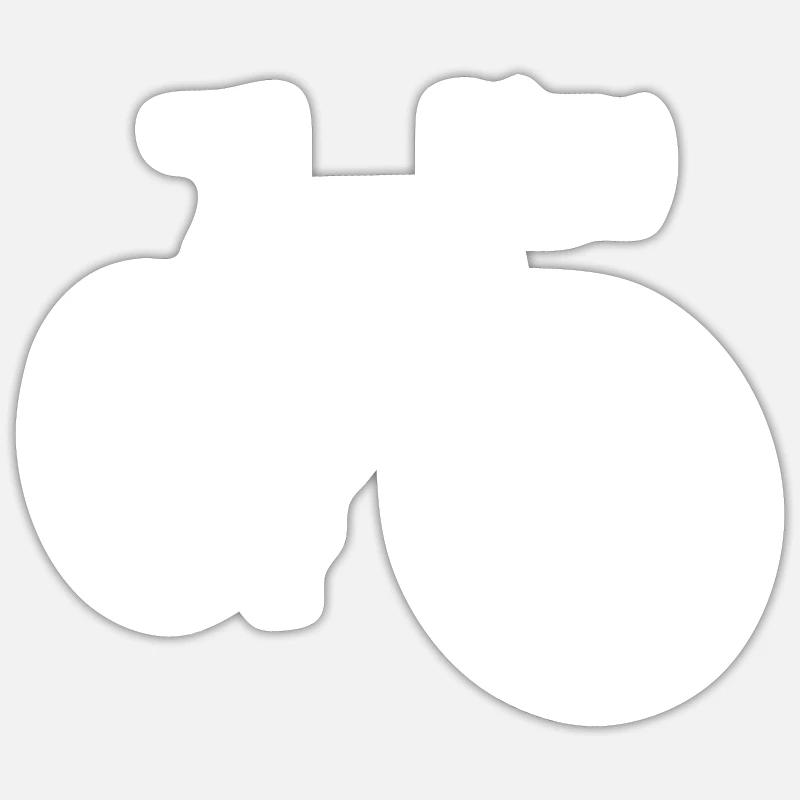 bicycle - Sticker size S (10 x 10 cm) - white matte