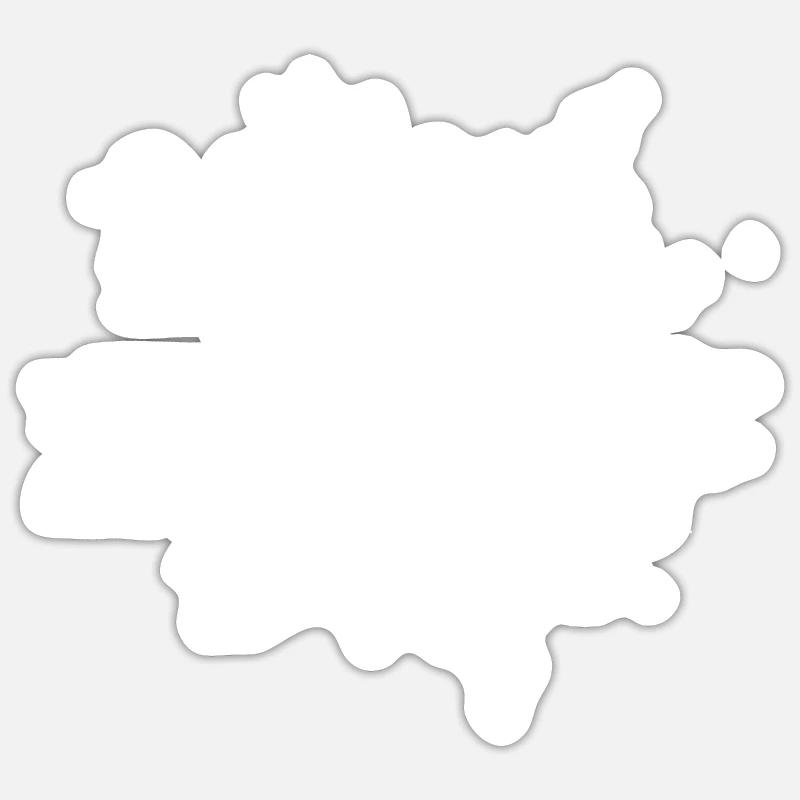 Weight training - Sticker size S (10 x 10 cm) - white matte