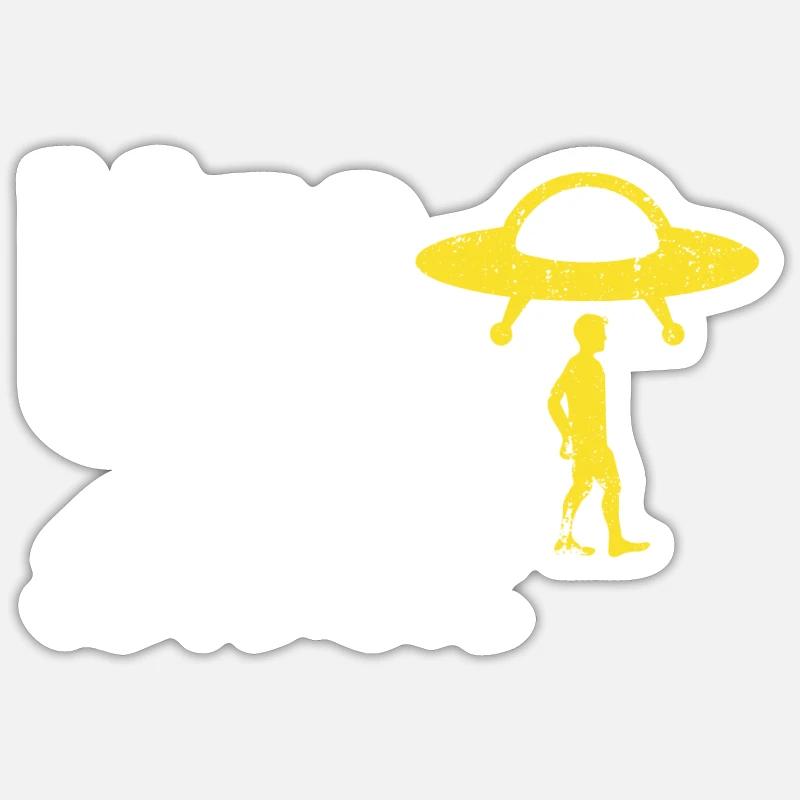 OVNI Evolution - Sticker taille S (10 x 10 cm) - blanc mat