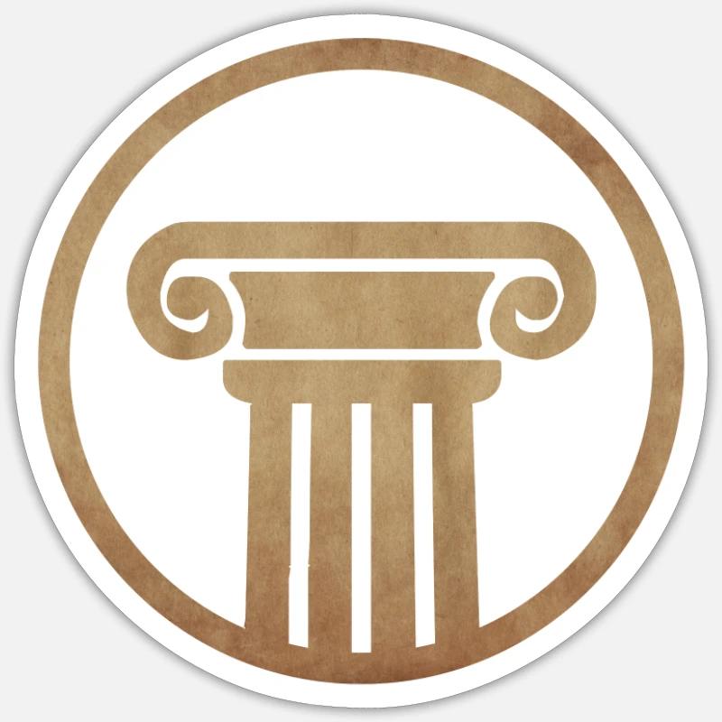 Ancient Column Sticker size S (10 x 10 cm)