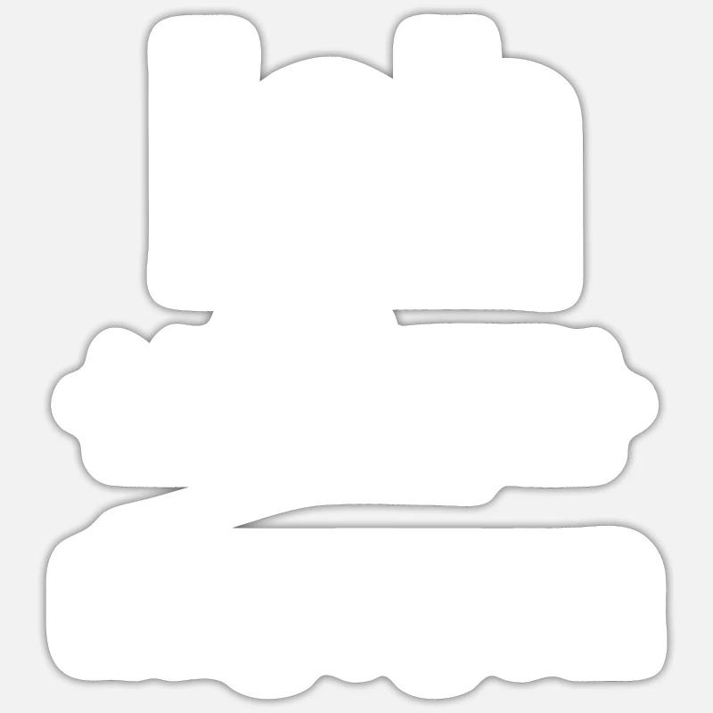 Ich bin dagegen Sticker Größe S (10 x 10 cm)