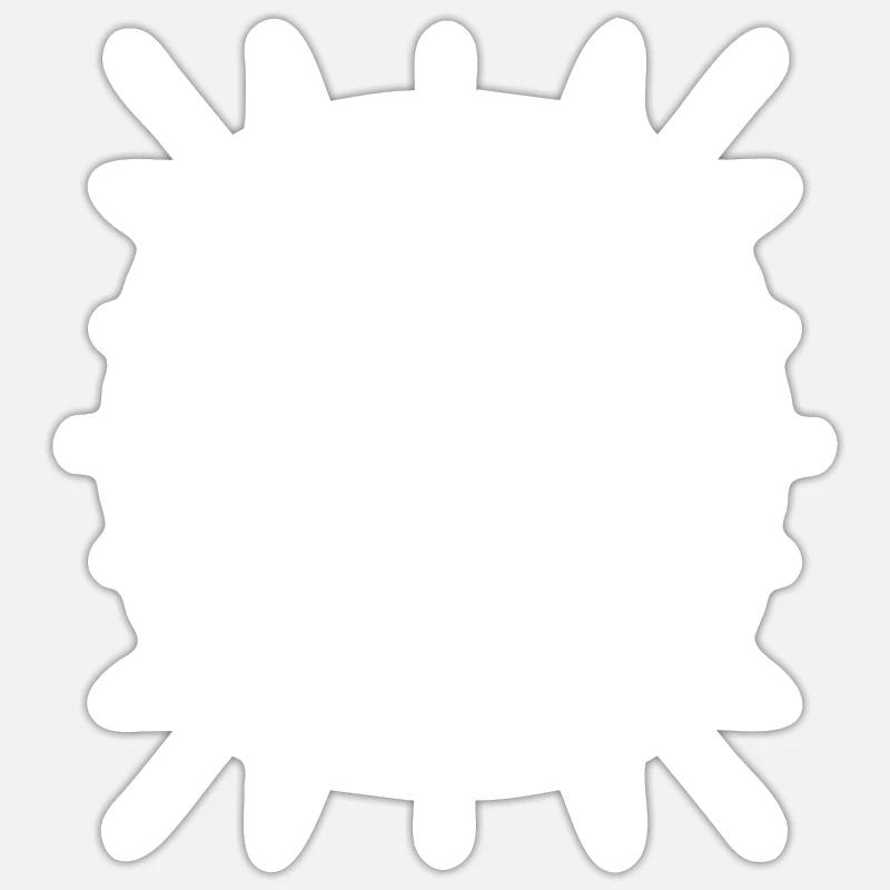 Cobweb - Sticker size S (10 x 10 cm) - white matte