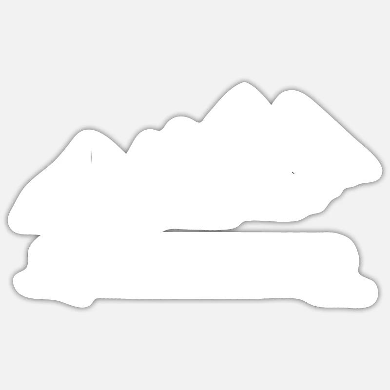 Reste sauvage - Sticker taille S (10 x 10 cm) - blanc mat