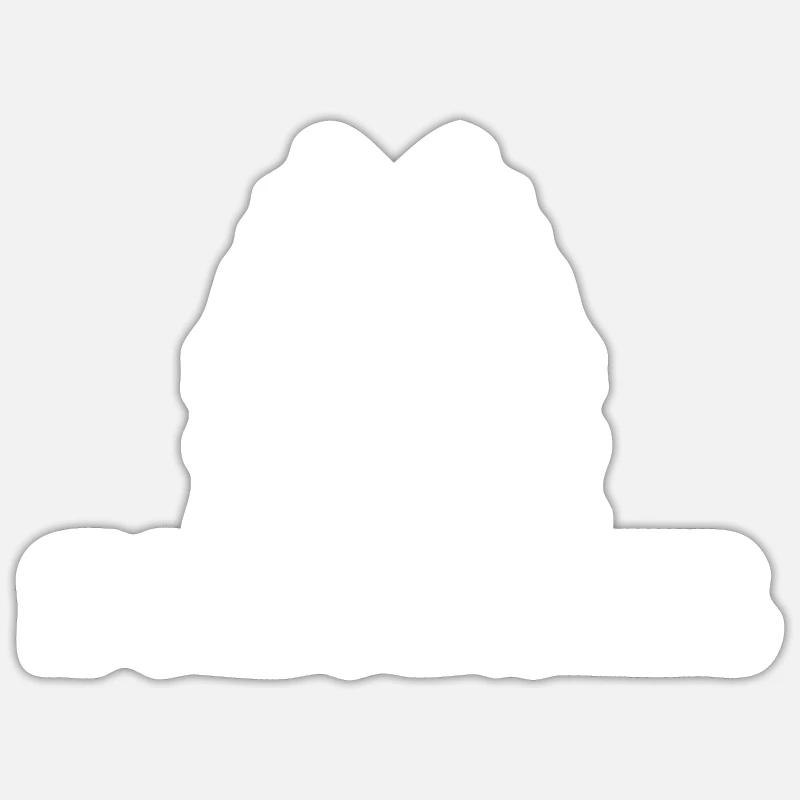 Baum Schubser - Sticker Größe S (10 x 10 cm) - Mattweiß