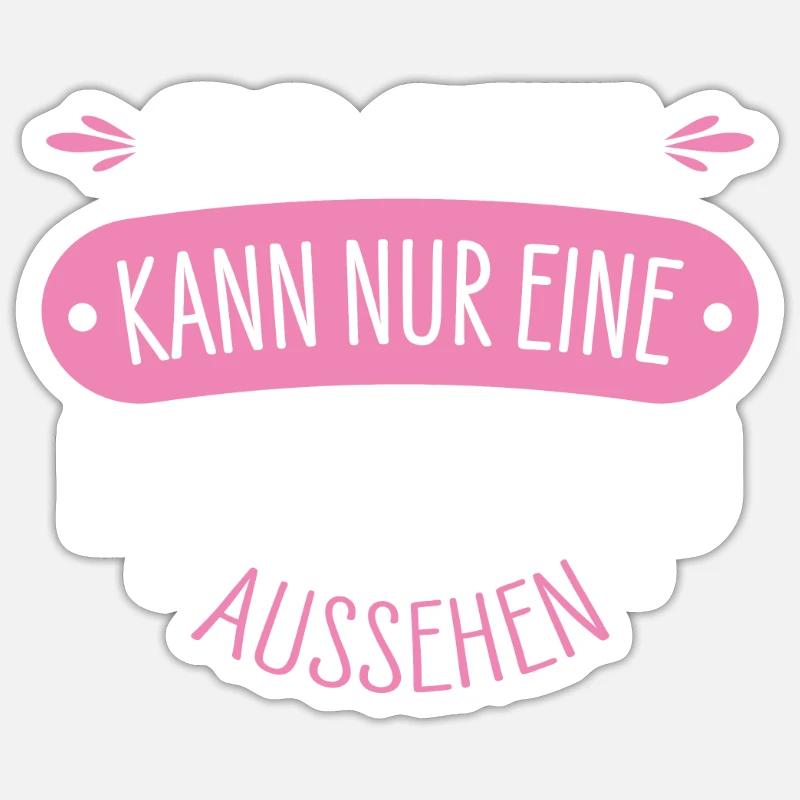 Ehefrau - Sticker Größe S (10 x 10 cm) - Mattweiß