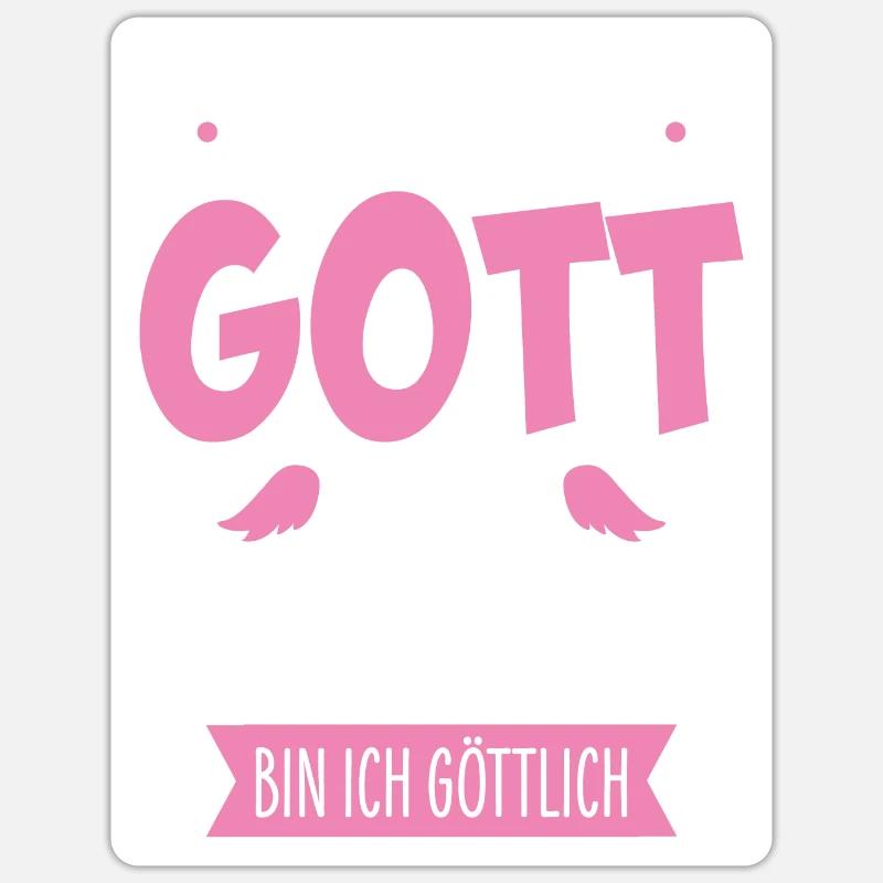 Ehefrau - Sticker Größe S (10 x 10 cm) - Mattweiß