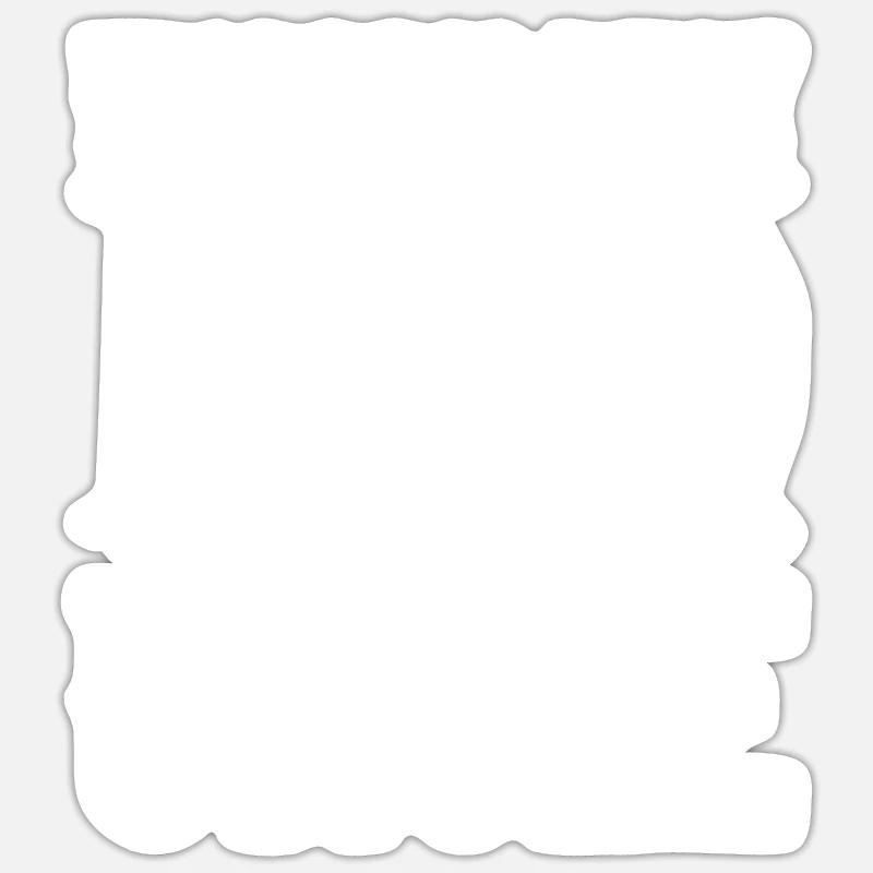 zio - Sticker formato S (10 x 10 cm) - bianco opaco