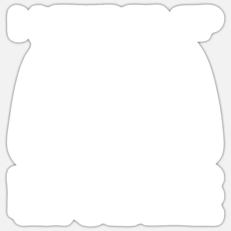 Onkel Gamepad - Sticker Größe S (10 x 10 cm) - Mattweiß