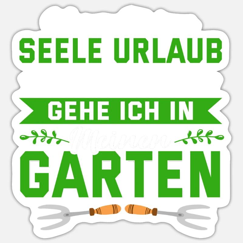 Gärtner Garten Geschenk Gartenarbeit Geschenk - Sticker Größe S (10 x 10 cm) - Mattweiß