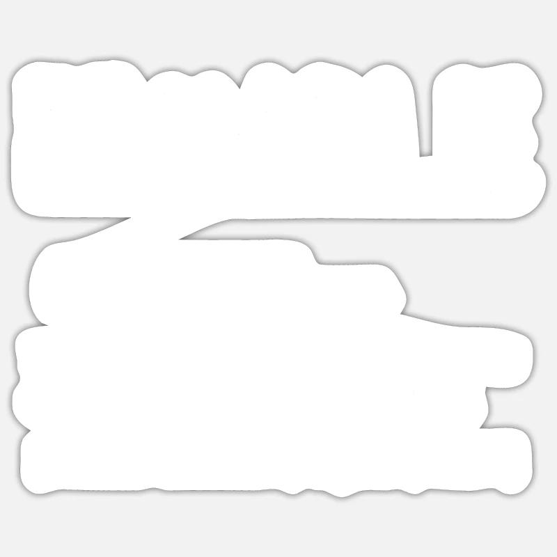 Oncle - Sticker taille S (10 x 10 cm) - blanc mat