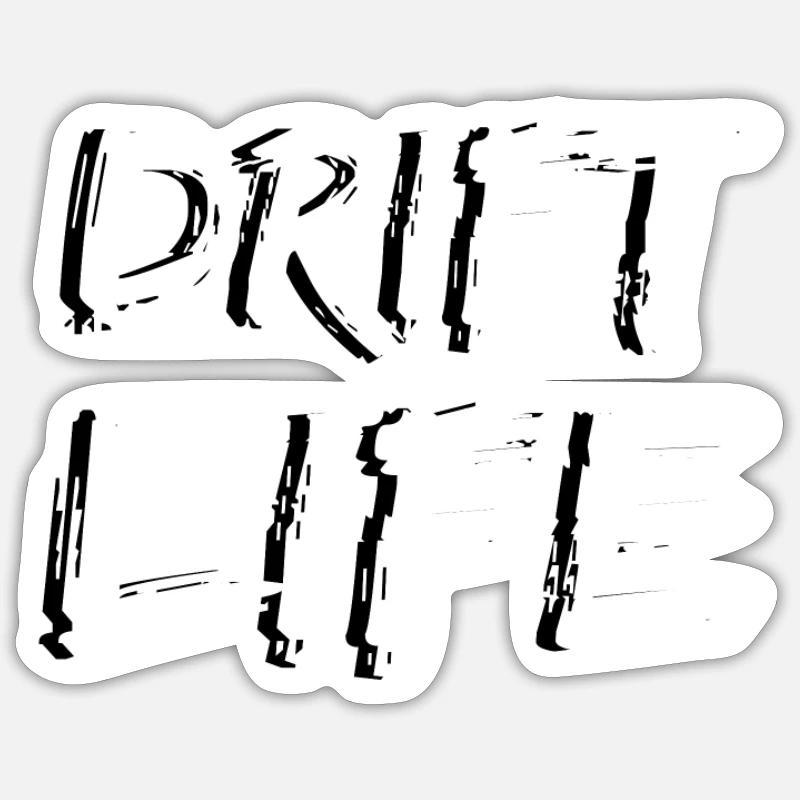 drift live Sticker size S (10 x 10 cm)