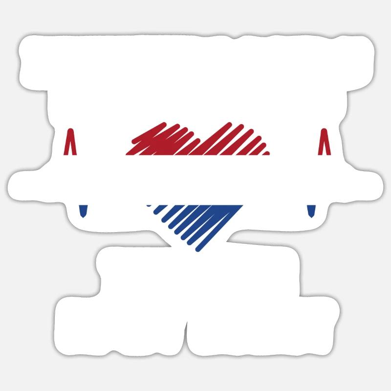 Pays-Bas Jésus - Sticker taille S (10 x 10 cm) - blanc mat