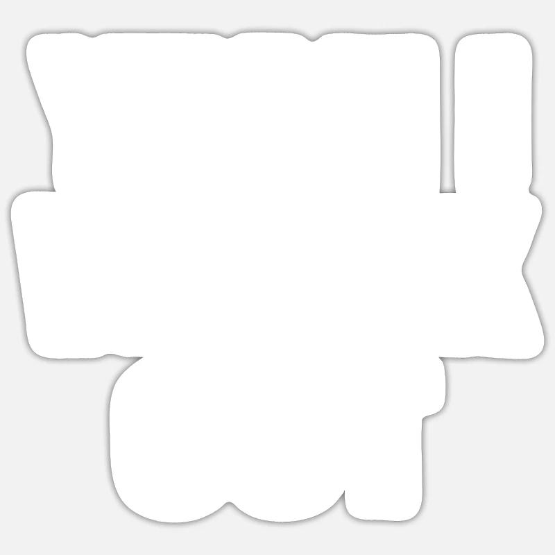 Drôle comptable Pun comptable calculateur Sticker taille S (10 x 10 cm)