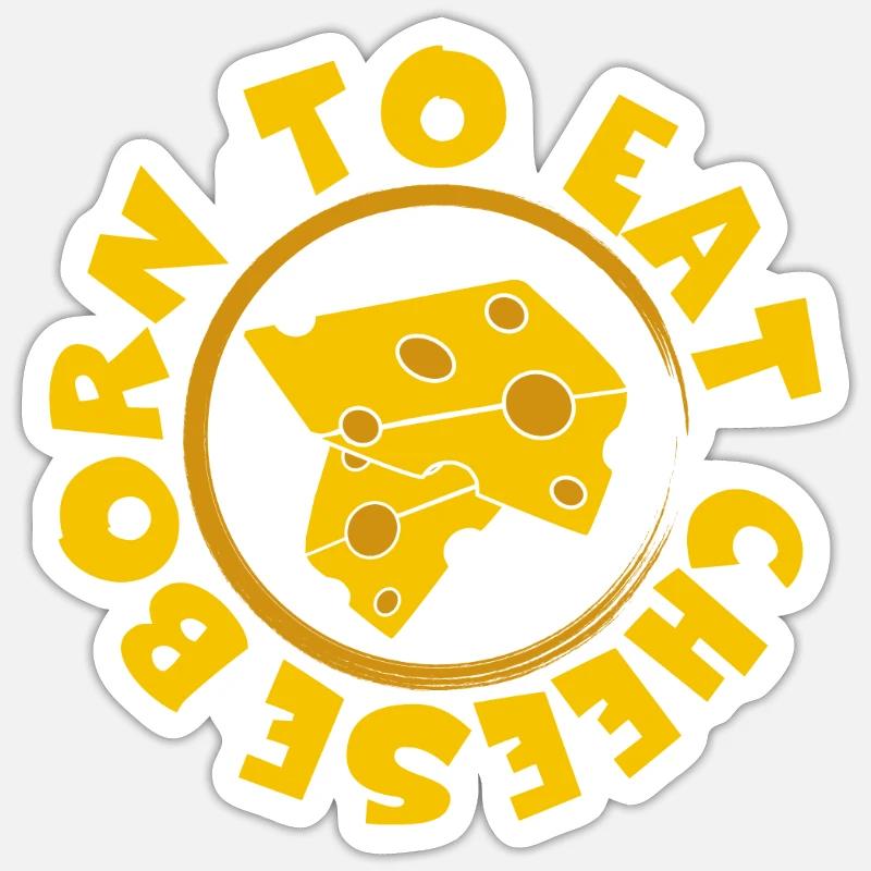 Cheese - Sticker size S (10 x 10 cm) - white matte