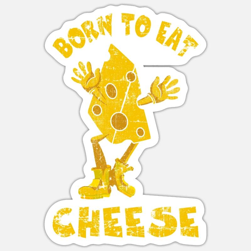Cheese Comic Sticker size S (10 x 10 cm)