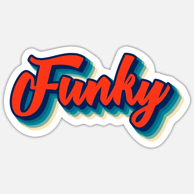 Funky Sticker taille S (10 x 10 cm)
