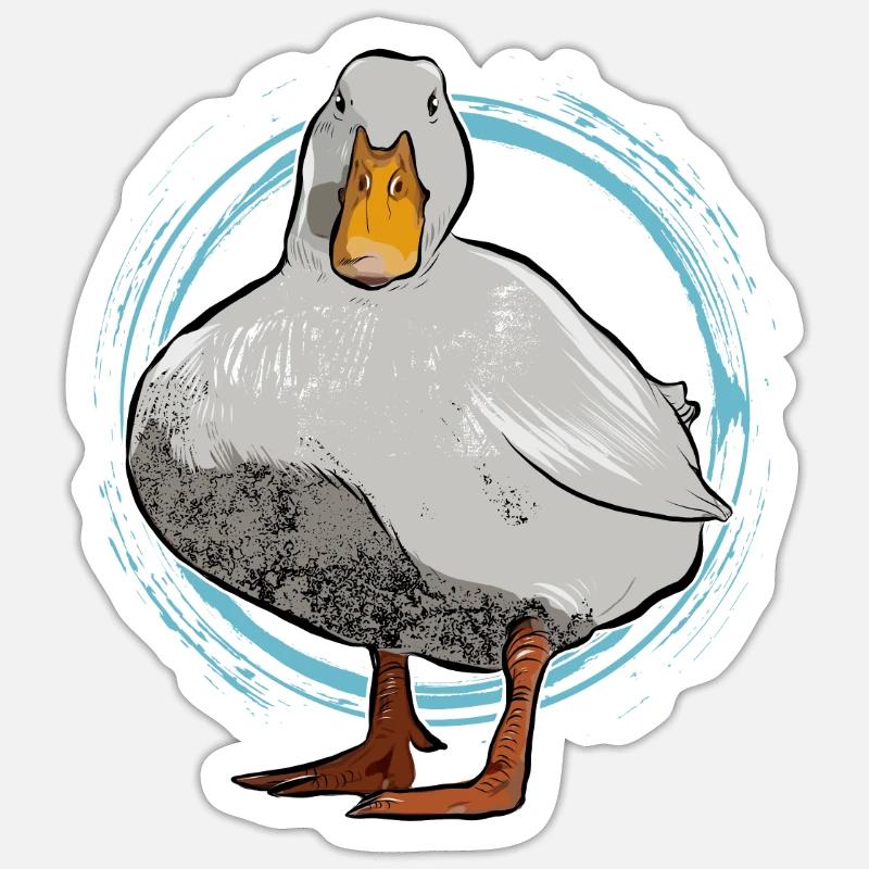 Gans Sticker Größe S (10 x 10 cm)