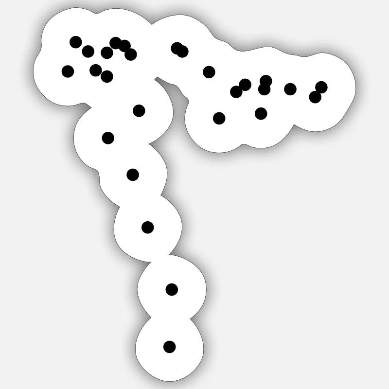 Spraypattern AK 47 CSGO Sticker Größe S (10 x 10 cm)