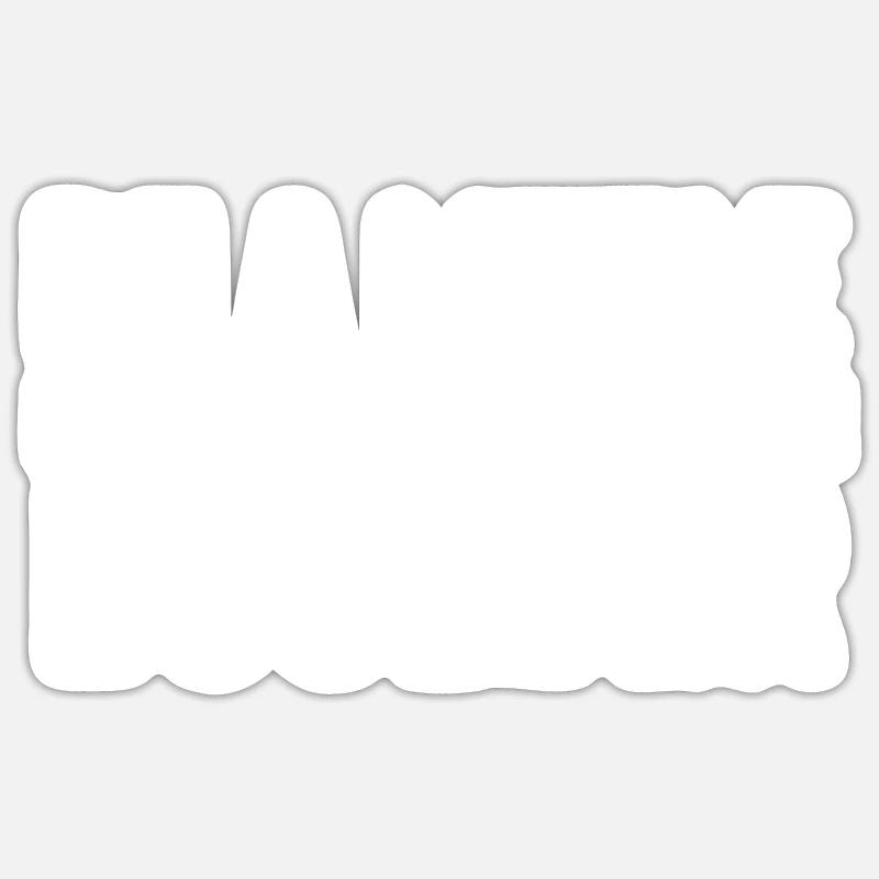 montée - Sticker taille S (10 x 10 cm) - blanc mat