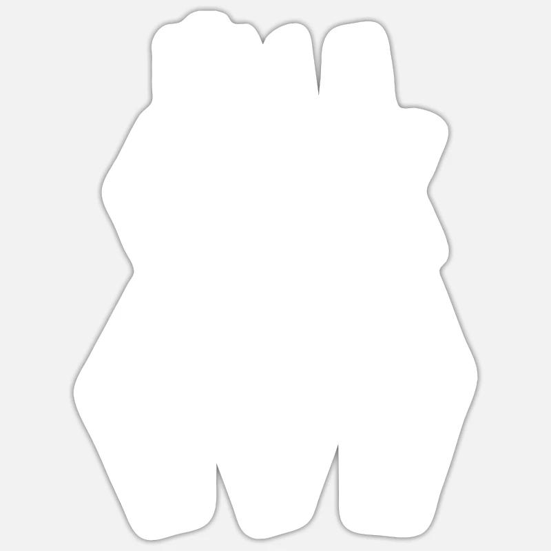 Ich bin ein griechischer Gott - Sticker Größe S (10 x 10 cm) - Mattweiß